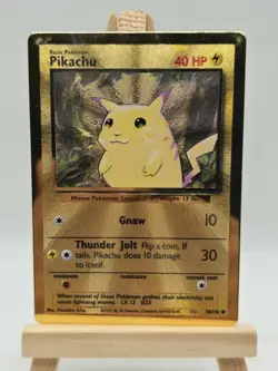 Pokemon TCG Celebrations Pikachu Gold Metal Card 58/102 25th Anniversary - Image 1