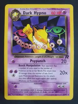 Dark Hypno 26/82 - Team Rocket Set - Pokemon Card - Excellent Condition - Image 1