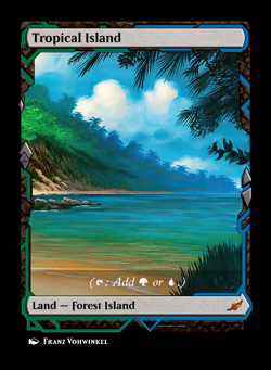 Original OG Dual Lands - Custom Art - Set of Zendikar Expeditions Frame Playtest - Image 2