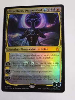 MTG - Nicol Bolas, Dragon-God FOIL Planeswalker - Ravnica Remastered - Image 1