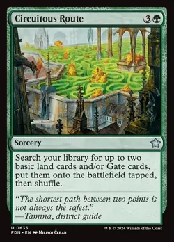 MTG - 4 x Circuitous Route - Foundations - Playset 4x x4 - Image 2