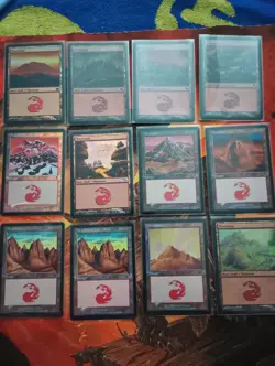 MTG FOIL LAND Lot Of 132 Older Foil Land I Never Played With Them - Image 4