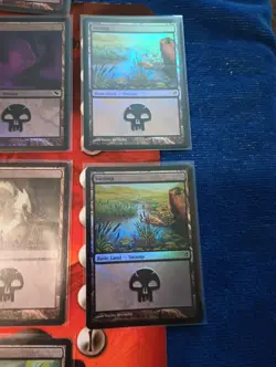 MTG FOIL LAND Lot Of 132 Older Foil Land I Never Played With Them - Image 5