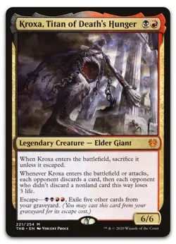 Kroxa, Titan of Death's Hunger #221 (NM) Theros Beyond Death PPTHB Magic MTG - Image 1