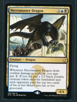 Necromaster Dragon MTG Magic 2015 Dragons of Tarkir LP - Image 1