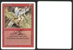 ***Earthquake Artist Proof Signed*** MTG Revised Dan Frazier Kid Icarus - Image 1