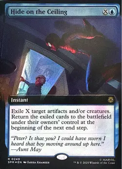 Hide on the Ceiling (Extended Art) Foil R Marvel's Spider-Man 249 NM - Image 1