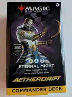 Magic the Gathering Aetherdrift Commander Deck - Eternal Might. NEW Sealed - Image 1