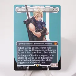 Cloud, Midgar Mercenary Borderless 375 Final Fantasy FIN MTG Regular NM - Image 1