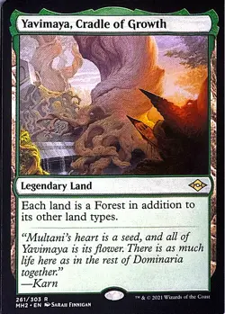 Yavimaya, Cradle of Growth Non- Foil R Modern Horizons 2 261 NM - Image 1