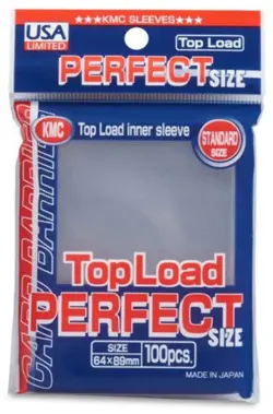 KMC Perfect Size Sleeves - Top Load (100 Ct.) - Clear 4521086002000 - Image 1
