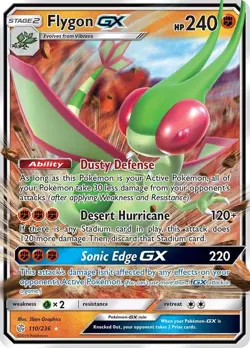 Flygon GX - 110/236 - Pokemon Cosmic Eclipse Sun & Moon Ultra Rare Card NM - Image 1