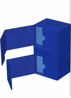 Ultimate Guard Flip n Tray 200+ XenoSkin Monocolor Blue Deck Case MTG Open Box - Image 3