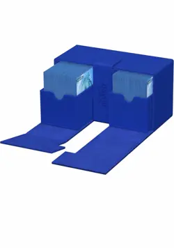 Ultimate Guard Flip n Tray 200+ XenoSkin Monocolor Blue Deck Case MTG Open Box - Image 5