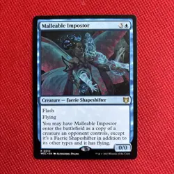 MTG [Malleable Impostor] Wilds of Eldraine Commander #010 Reg Rare MM/Unplayed - Image 1