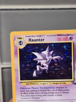 Haunter 6/62 Fossil Holo Vintage MP Pokemon Unlimited - Image 3