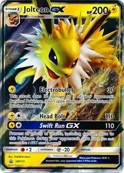 Jolteon GX - SM173 - Pokemon Sun & Moon Promo Ultra Rare Card NM - Image 1