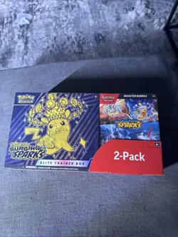 Pokemon Scarlet & Violet Surging Sparks Elite Trainer Box 2-Pack - Image 1