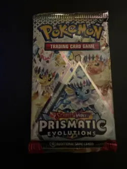 22.63g VERY HEAVY Prismatic Evolutions Pokemon Sealed Booster Pack New - Image 2