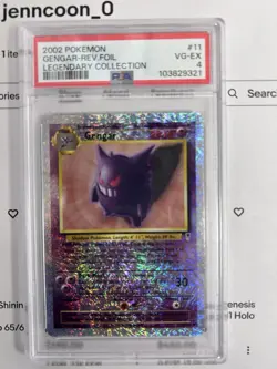 Pokemon Gengar Reverse Holo 11/110 Legendary Collection 2002 PSA 4 - Image 1