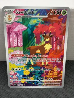 Sawsbuck 166/162 - SV Temporal Forces - Illustration Rare - Pokemon TCG - Image 1