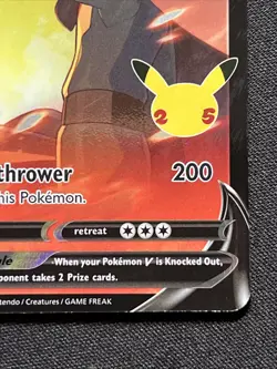 Lance’s Charizard V SWSH133 Pokemon Celebrations Black Star Promo Holo NM #2 - Image 3