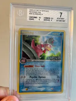 2005 Pokemon EX Delta Species Slowking 28 Reverse Holo Stamped - BGS 7 - Image 1