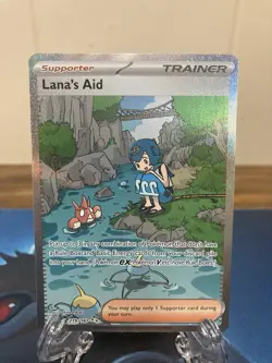 2024 Pokemon SV TWM EN Special Illustration Rare Lana's Aid #219/167 SIR - Image 1