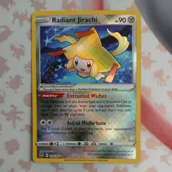 Radiant Jirachi 120/195 Radiant Rare Holo NM Pokemon SWSH12: Silver Tempest - Image 1