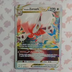 Pokemon Hisuian Zoroark VSTAR 147/196 Lost Origin Ultra Rare Holo NM English - Image 1