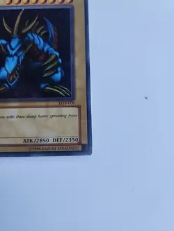 Yugioh Tri-Horned Dragon (Secret Rare) LOB-EN000 Unlimited #Y106 - Image 5