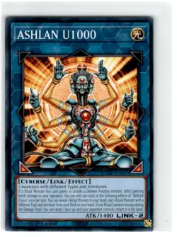 Yu-Gi-Oh! Ashlan U1000 Common DUAD-EN085 Moderately Played 1st Edition - Image 1