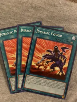 Yugioh! 3x Jurassic Power MP24-EN373 Common 1st Ed NM - Image 1