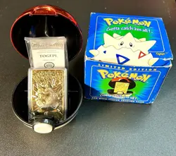 Togepi 23kt Gold Plated Pokemon Card - Burger King - 1999 - Complete - Look! - Image 1