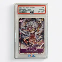 Monkey.D.Luffy (041) P-041 One Piece Promotion Cards PSA 10 Pirates Party Vol. 5 - Image 1