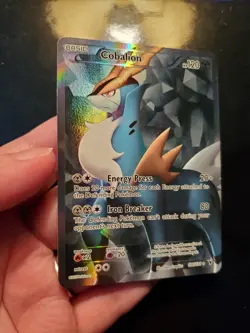 Cobalion 100/101 Holo Full Art Ultra Rare Pokemon TCG Card BW Noble Victories NM - Image 5