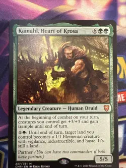 Magic the Gathering Kamahl, Heart of Krosa Commander Legends Regular Card - Image 1