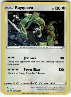 Rayquaza SWSH029 SWSH: Sword & Shield Promo Cards NM Pokemon Card TCG - Image 1