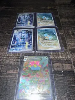 Pokemon 5X 151 Card LOT Venusaur Ex poliwhirl Squirtle 5 Card Lot - Image 1