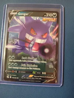 Pokemon TCG Gengar 156/264 Swsh08: Fusion Strike Holo Card Mint Condition - Image 1