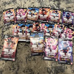 Dragon Ball Z Fusion World Ultra Limit FB04 12 Card Booster Pack 18x packs - Image 1