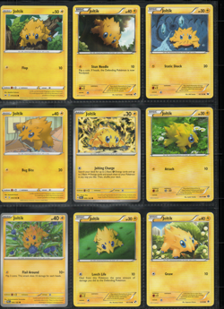 Pokemon TCG 9x Joltik Lot Black & White Mixed Collection Set Cards - Image 1