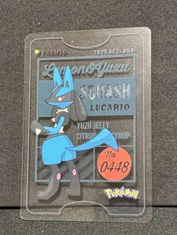 Lucario Pronto Cafe Card Promo 2025 Pokemon Japanese NM - Image 1