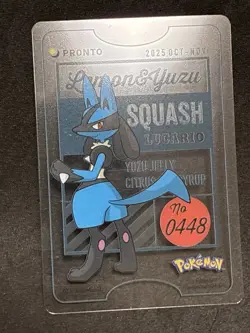 Lucario Pronto Cafe Card Promo 2025 Pokemon Japanese NM - Image 3