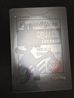 Lucario Pronto Cafe Card Promo 2025 Pokemon Japanese NM - Image 4