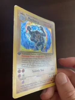 Pokemon Cards Machamp 8/102 Base Set 1st Edition Holo - MP - Image 2