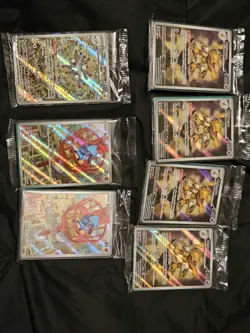 Lot Of 6 Pokemon Mega Evolution Sealed Promo Cards And 1 Surging Sparks Promo - Image 1