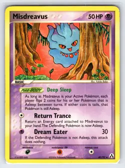 Misdreavus 40/92 2006 EX Legend Maker Pokemon Card Non Holo Common - Lp - Image 1
