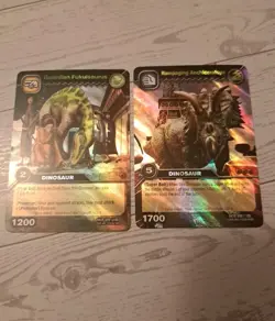 Dinosaur King Trading Card Game 2 Card Lot - Image 1
