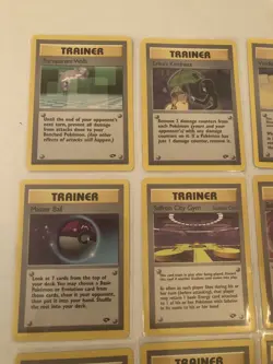 Lot of 12 Gym Challenge Set Trainer Pokemon Cards - Image 2